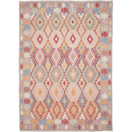 Tappeto Kilim Afghanistan marrone beige 169x248