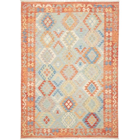 Tappeto Kilim Afghanistan beige rosso 176x248