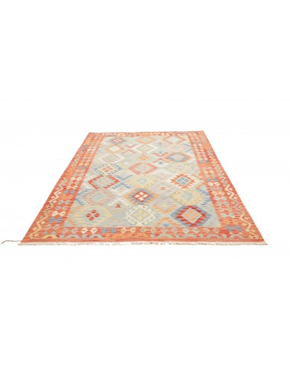 Tappeto Kilim Afghanistan beige rosso 176x248