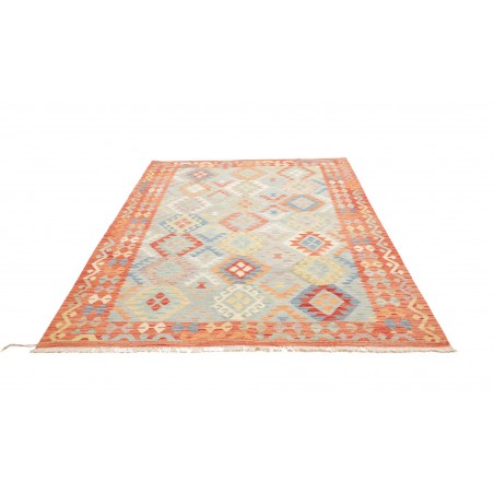 Tappeto Kilim Afghanistan beige rosso 176x248