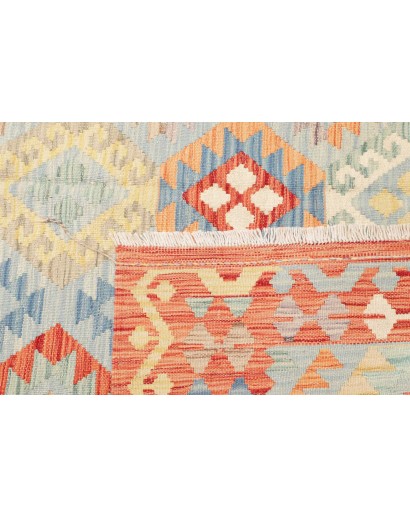 Tappeto Kilim Afghanistan beige rosso 176x248