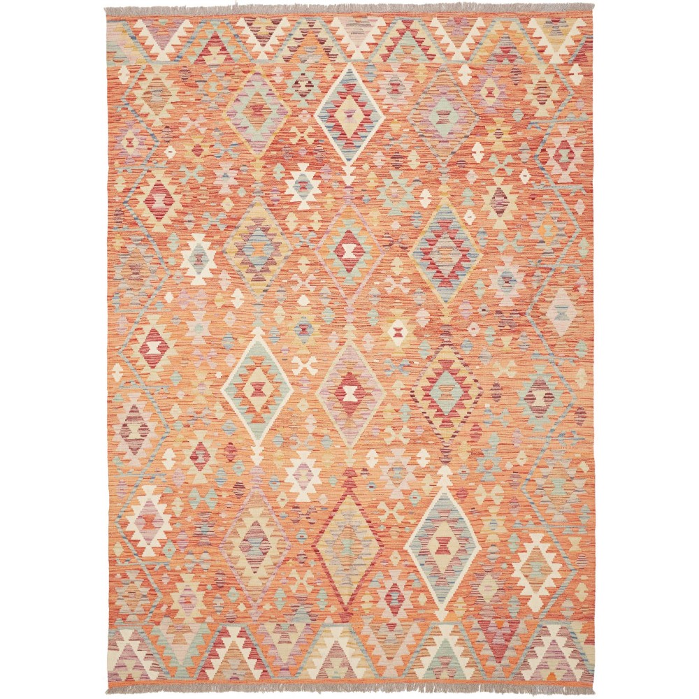 Tappeto Kilim Afghanistan marrone 175x249