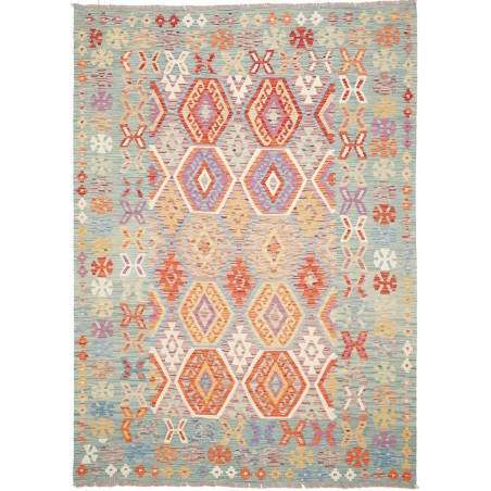 Tappeto Kilim Afghanistan beige rosso 180x250