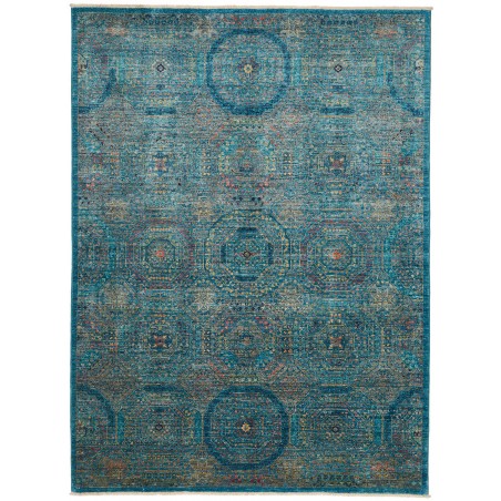 Tappeto Mamlouk Pakistan azzurro bianco 151x205