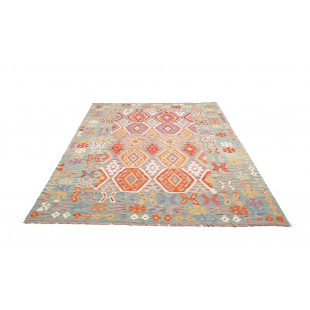 Tappeto Kilim Afghanistan beige rosso 180x250