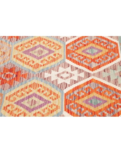 Tappeto Kilim Afghanistan beige rosso 180x250
