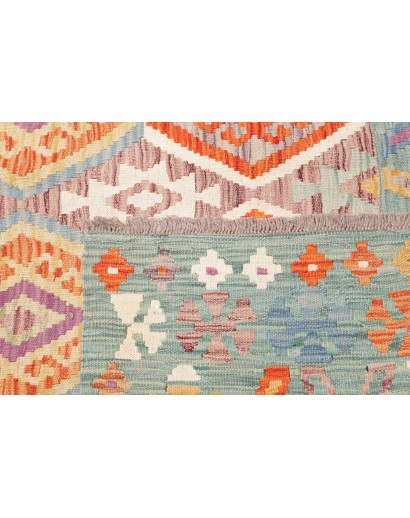 Tappeto Kilim Afghanistan beige rosso 180x250