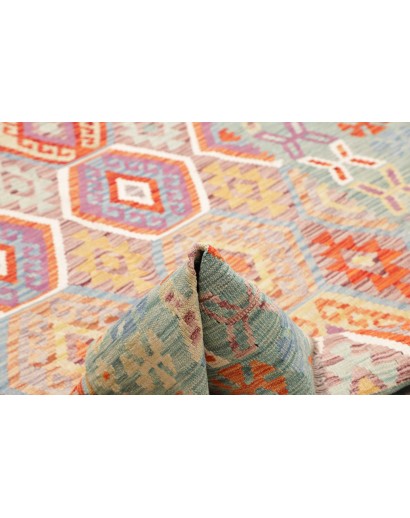 Tappeto Kilim Afghanistan beige rosso 180x250