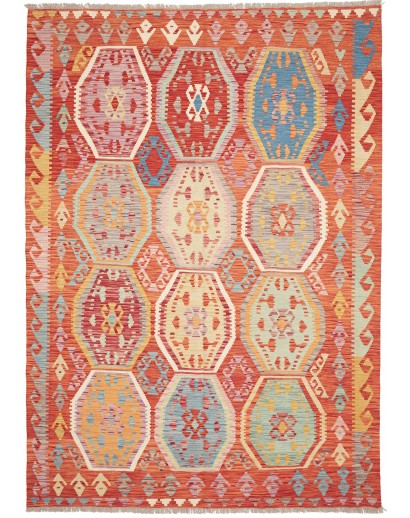 Tappeto Kilim Afghanistan marrone 184x258