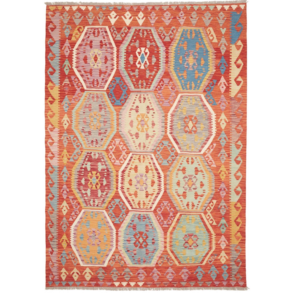 Tappeto Kilim Afghanistan marrone 184x258
