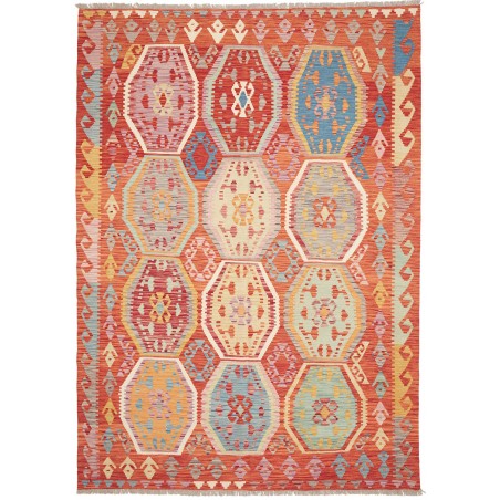 Tappeto Kilim Afghanistan marrone 184x258