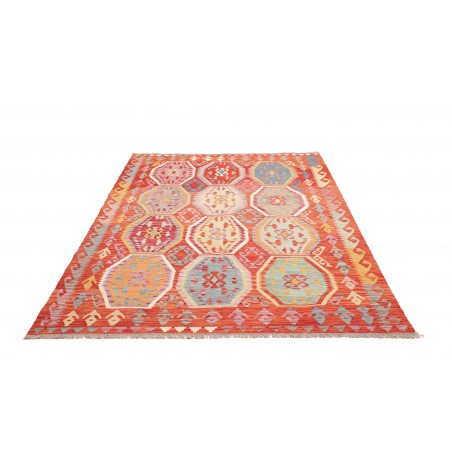 Tappeto Kilim Afghanistan marrone 184x258