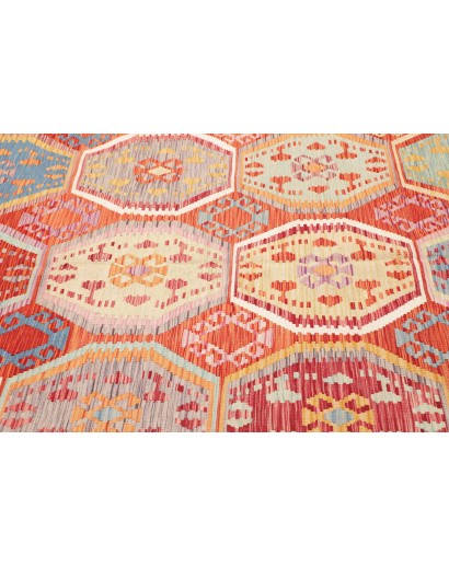 Tappeto Kilim Afghanistan marrone 184x258