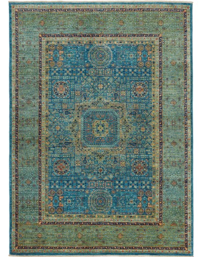 Tappeto Mamlouk Pakistan azzurro 149x206