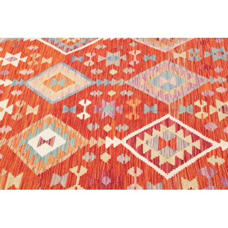Tappeto Kilim Afghanistan arancione rosso 179x234