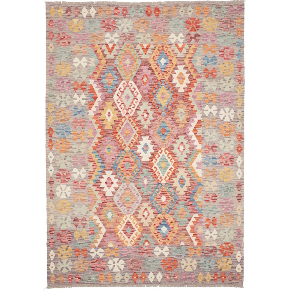 Tappeto Kilim Afghanistan marrone 174x241