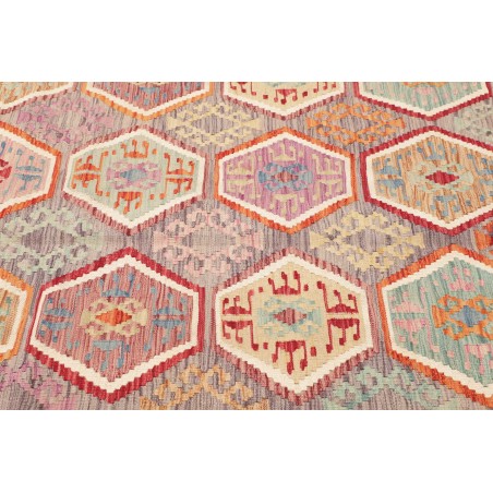 Tappeto Kilim Afghanistan marrone rosso 179x243