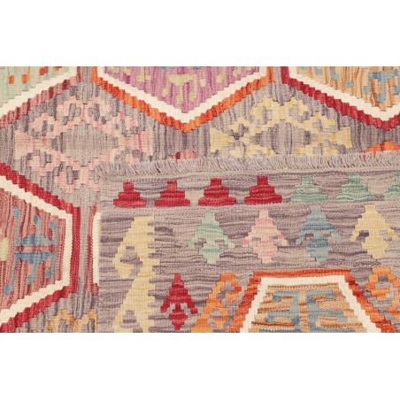 Tappeto Kilim Afghanistan marrone rosso 179x243