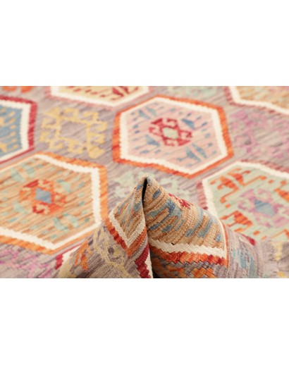 Tappeto Kilim Afghanistan marrone rosso 179x243