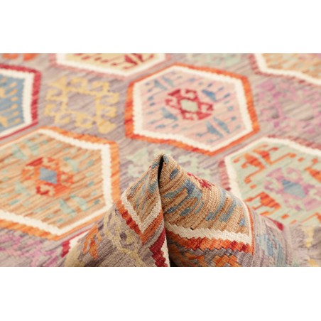 Tappeto Kilim Afghanistan marrone rosso 179x243