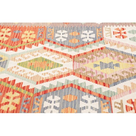 Tappeto Kilim Afghanistan marrone rosso 186x246