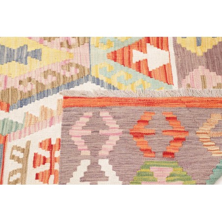 Tappeto Kilim Afghanistan marrone rosso 186x246