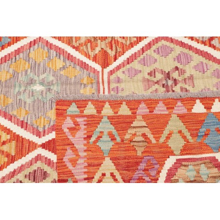 Tappeto Kilim Afghanistan arancione rosso 168x250
