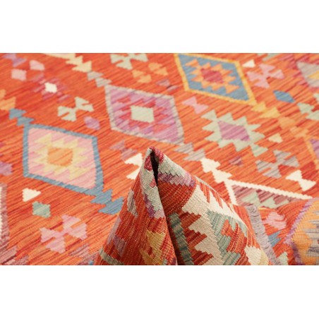Tappeto Kilim Afghanistan rosso 167x246