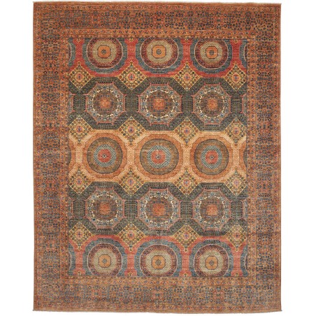 Tappeto Mamlouk Pakistan marrone giallo 247x310