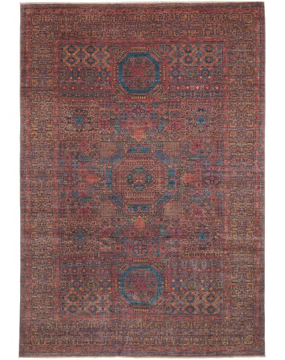Tappeto Mamlouk Pakistan azzurro verde 197x292