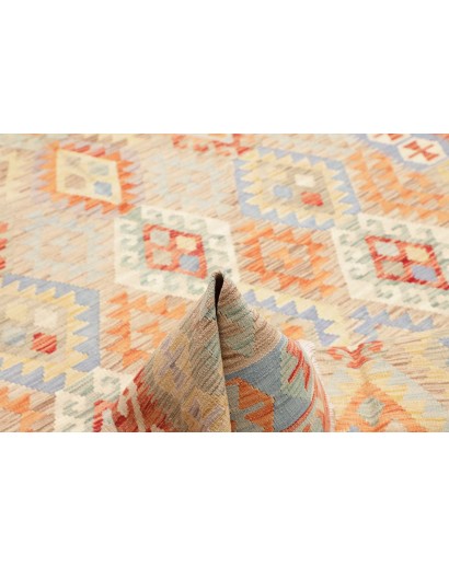 Tappeto Kilim Afghanistan marrone rosso 178x253