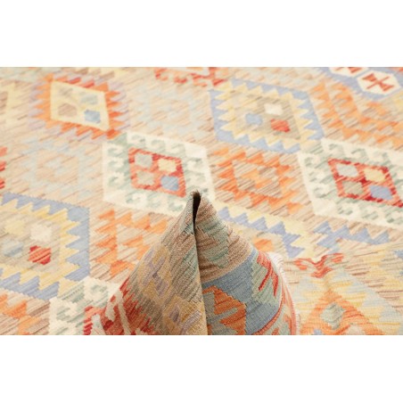 Tappeto Kilim Afghanistan marrone rosso 178x253