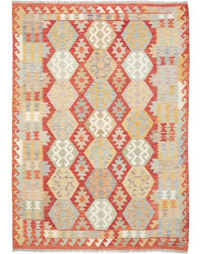 Tappeto Kilim Afghanistan marrone beige 168x240