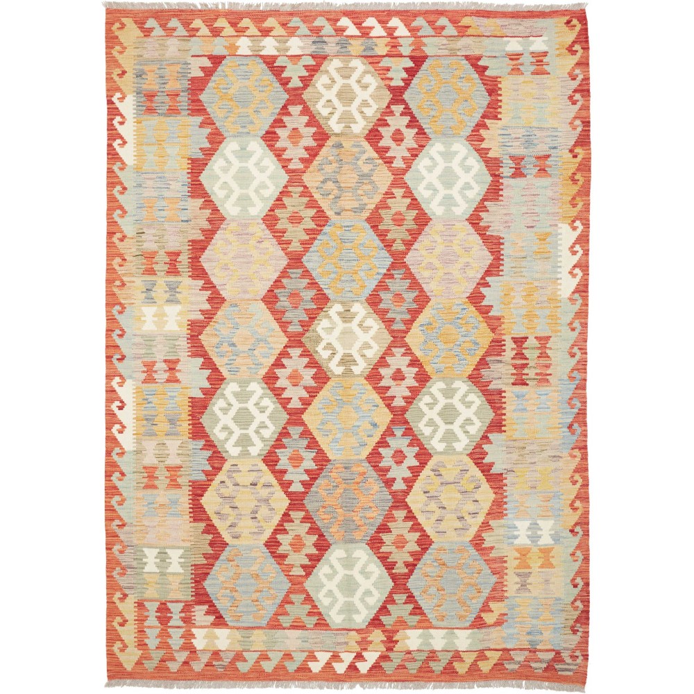 Tappeto Kilim Afghanistan marrone beige 168x240