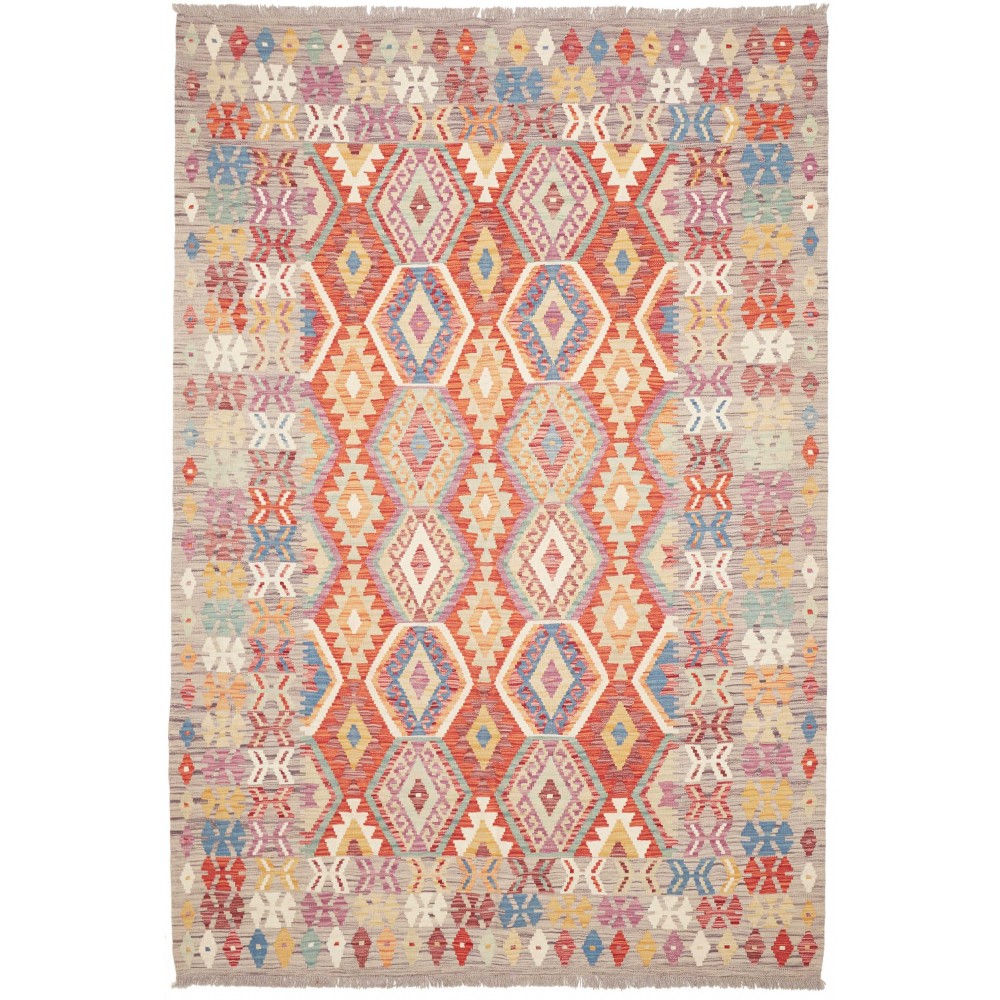 Tappeto Kilim Afghanistan marrone 174x249