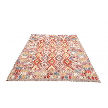 Tappeto Kilim Afghanistan marrone 174x249