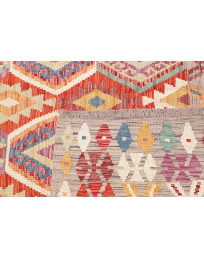Tappeto Kilim Afghanistan marrone 174x249