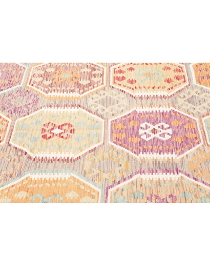 Tappeto Kilim Afghanistan beige rosso 174x247