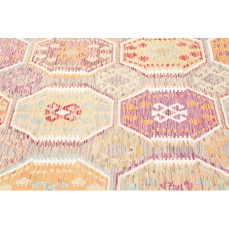 Tappeto Kilim Afghanistan beige rosso 174x247