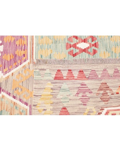 Tappeto Kilim Afghanistan beige rosso 174x247