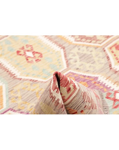 Tappeto Kilim Afghanistan beige rosso 174x247