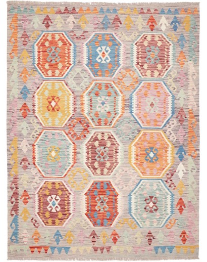 Tappeto Kilim Afghanistan beige marrone 184x253