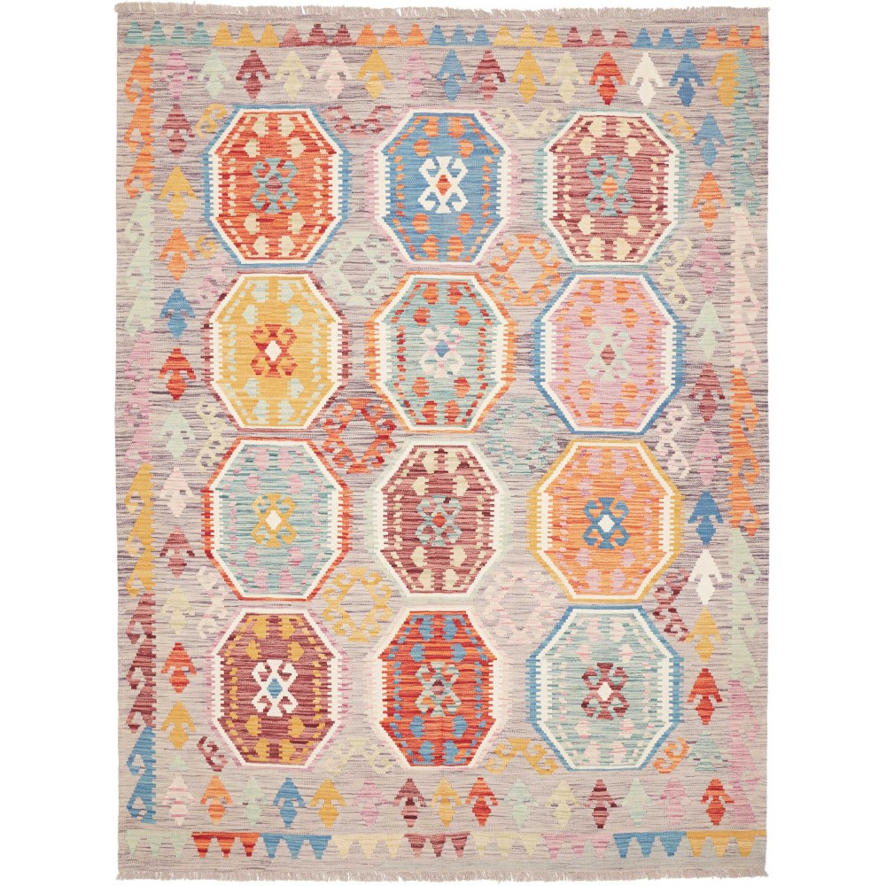 Tappeto Kilim Afghanistan beige marrone 184x253