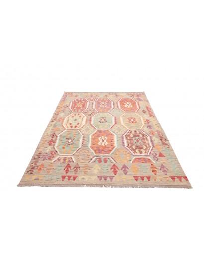 Tappeto Kilim Afghanistan marrone beige 172x240