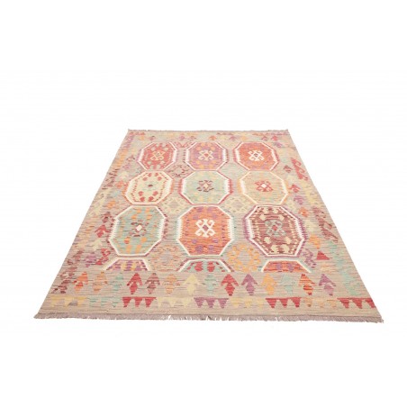 Tappeto Kilim Afghanistan marrone beige 172x240