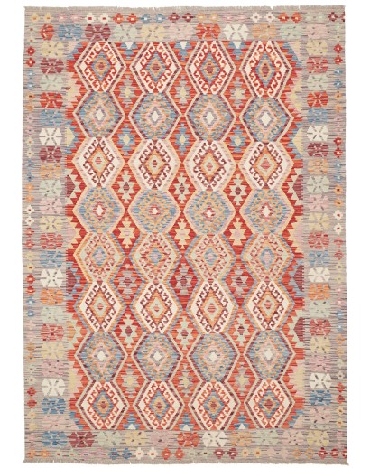 Tappeto Kilim Afghanistan marrone beige 180x250