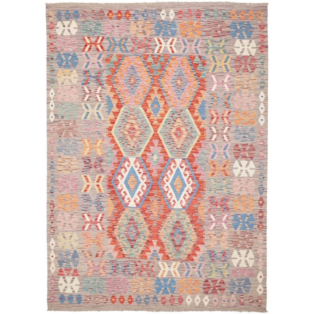 Tappeto Kilim Afghanistan marrone 178x253