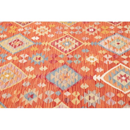 Tappeto Kilim Afghanistan arancione rosso 172x244