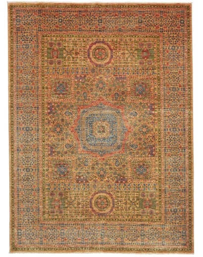 Tappeto Mamlouk Pakistan arancione giallo 173x234