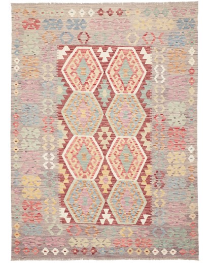 Tappeto Kilim Afghanistan beige marrone 174x238